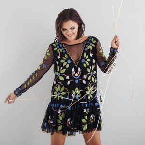 Free People Hearts are Wild Mini Dress